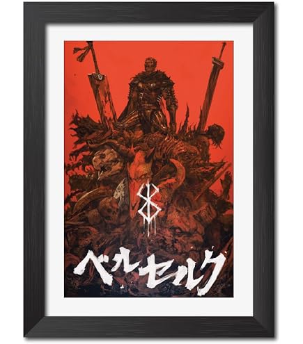 TenorArts Berserk Anime Poster Guts swordsman Poster Laminated